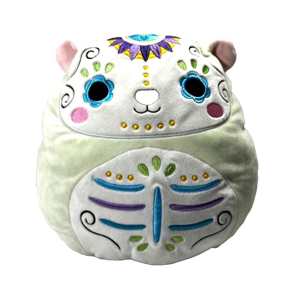 Squishmallows 12" Day Of The Dead Brooke Polar Bear Halloween Plush